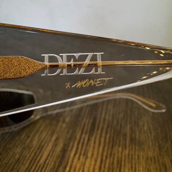 Dezi x Monet Sunglasses Style: Montay Icey Clear Mirror Lense Shield Sunglasses